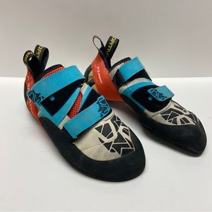 La Sportiva Otaki Men's Blue Orange Rock Climbing Shoe Size 11.5